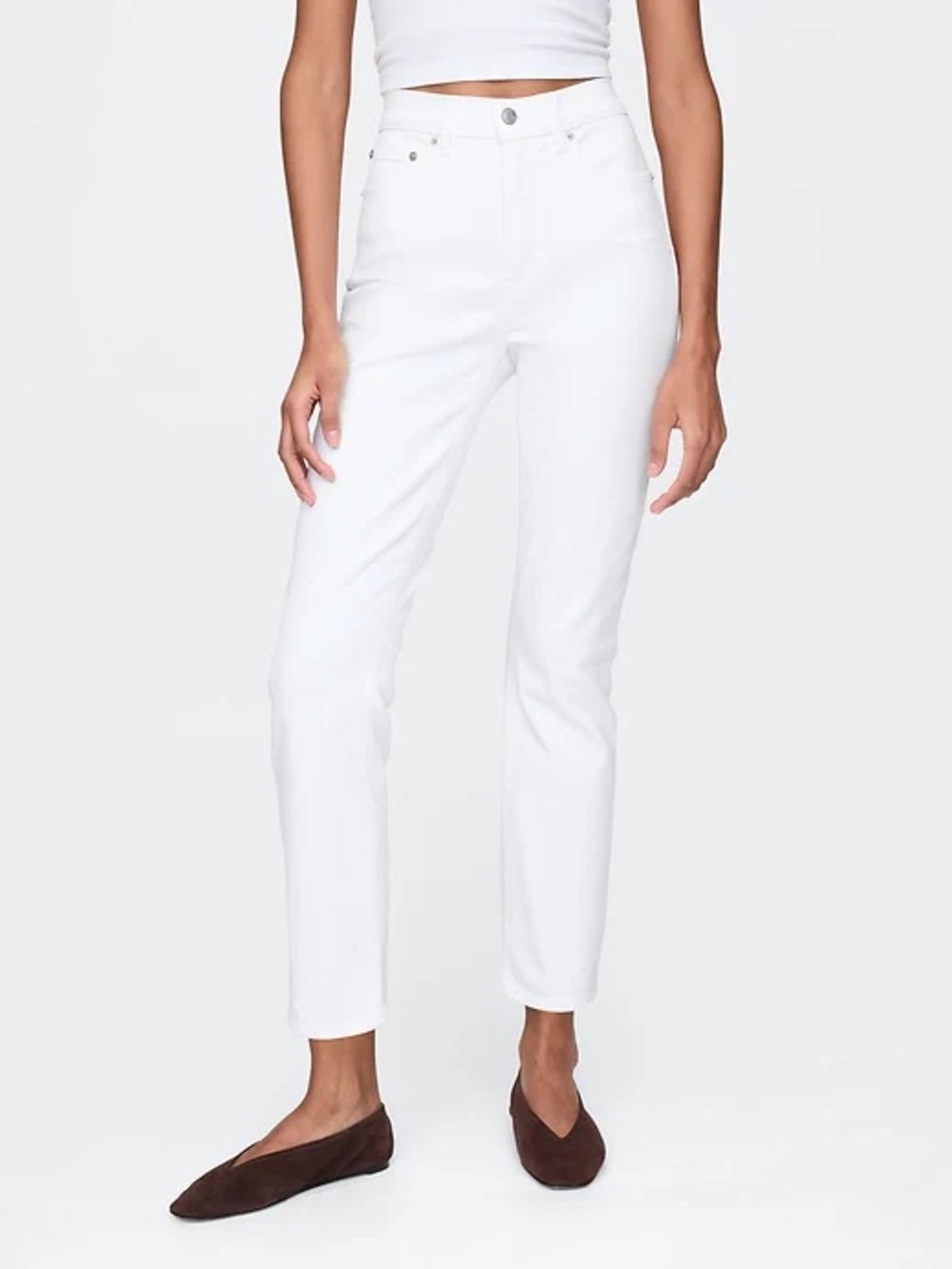 NWT Gap High-Rise Vintage Slim White Women’s Jeans size 26 - Picture 2 of 6